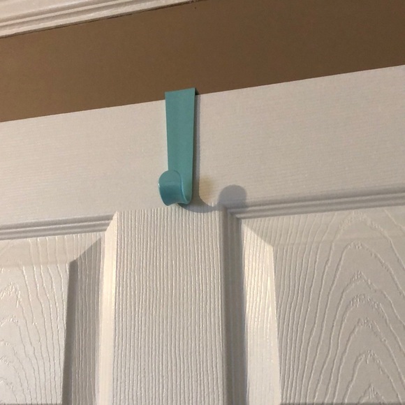 Over The Door Hanging Hook Pale Turquoise Color - Picture 2 of 3